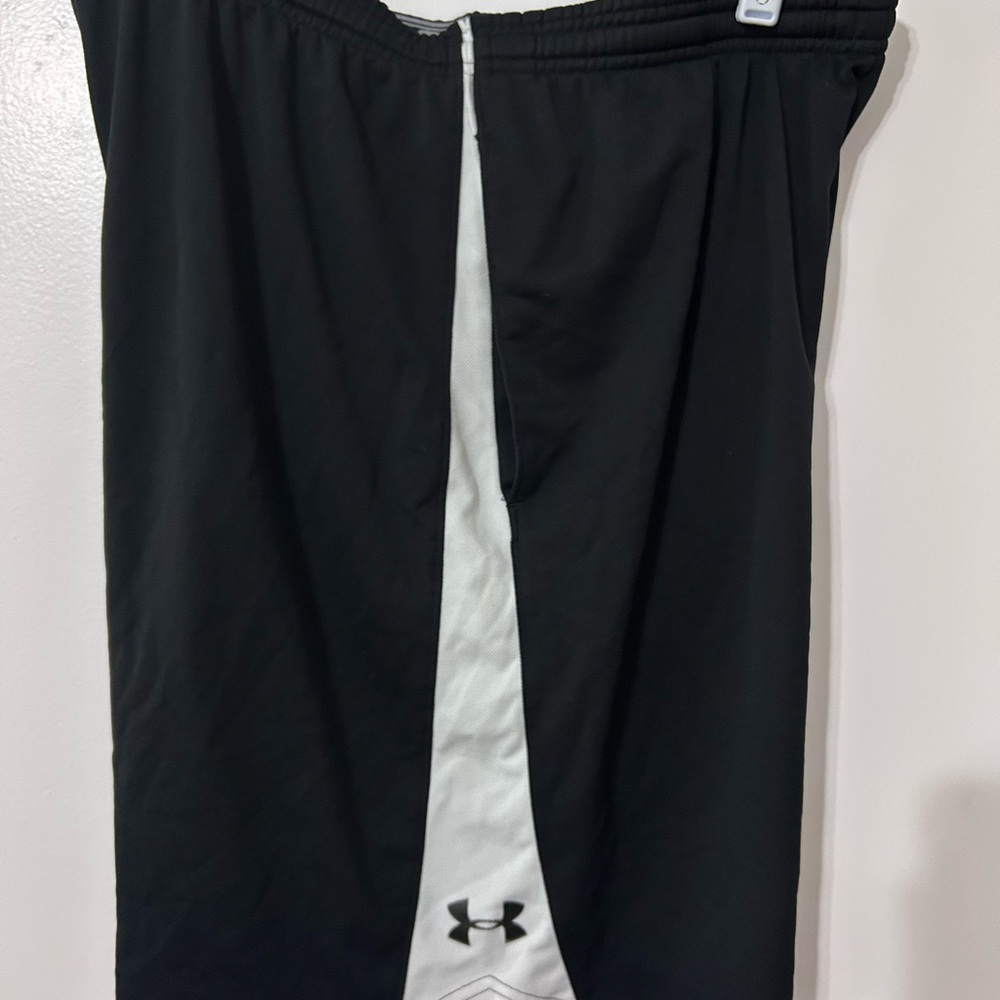Under Armour Black and White Athletic Shorts